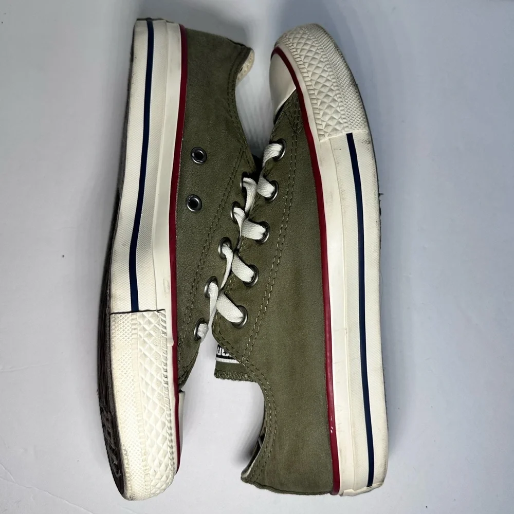Converse Kids' Olive Green Canvas Sneakers